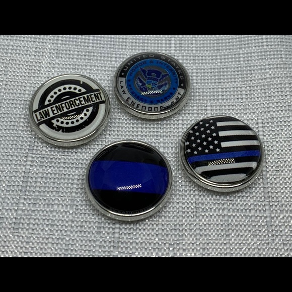 💗Law Enforcement Snap Button Charm Set
